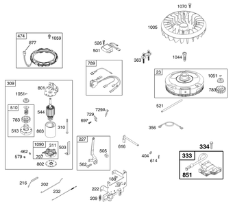 Engine (Part 4) 18.5 Hp Diagram and Parts List for LT1018 13AB11CG710-13AB11CG712-13AL11CG710-13AL11CG712-13AX11CG710-13AX11CG712 Cub Cadet Lawn Tractor